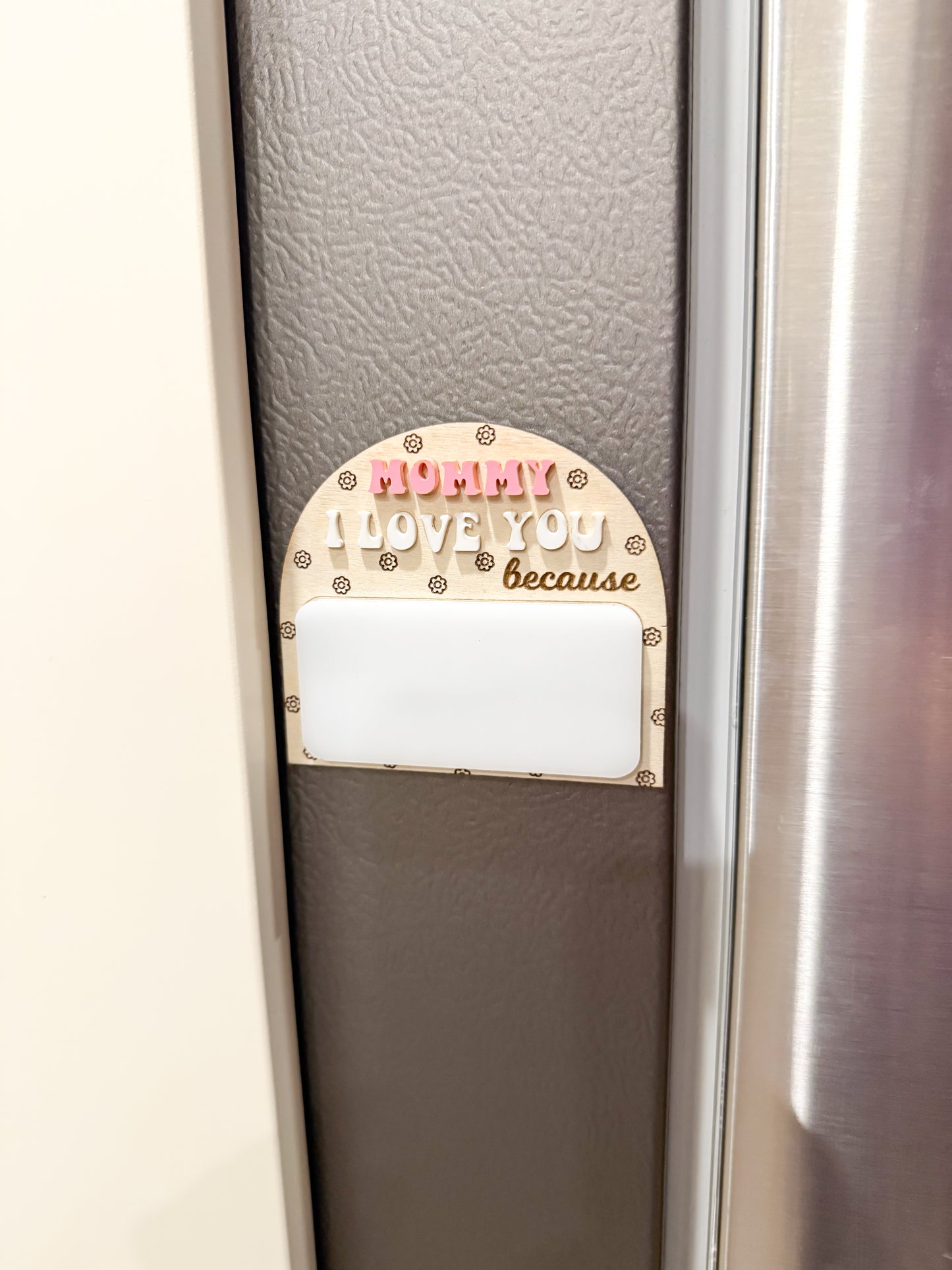 "I Love You Because" Magnet