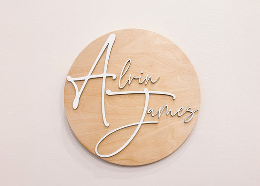 Simple Nursery Sign