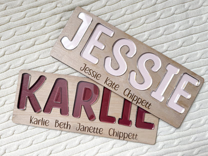 Wooden Name Puzzle